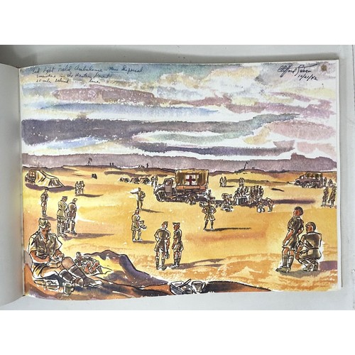 41 - Saber (Clifford), Desert Rat Sketch Book, The African Campaign 1942-43, with box cover