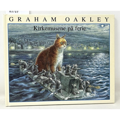 101 - Graham Oakley (British 1928-2022), Sampson the cat and the church mice on a boat, escaping from a ma... 