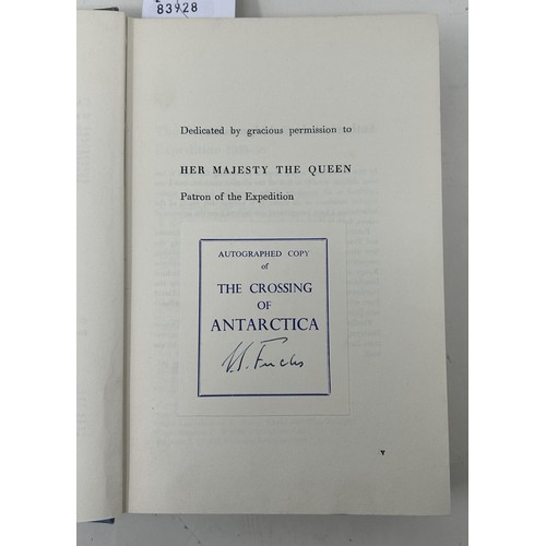 93 - Fuchs (Sir Vivian) and Hilary (Sir Edmund) The Crossing of Antartica, 1958, autographed copy by Sir ... 