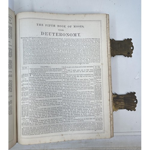 44 - The Holy Bible (Baskerville), 1788, brushed calf, some repairs, later spine, and The Self Interpreti... 