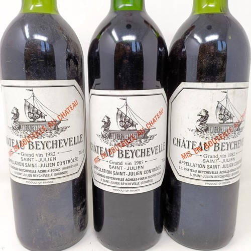 1372 - Three bottles of Chateau Beychevelle, 1985, 1982, and 1982 (3)