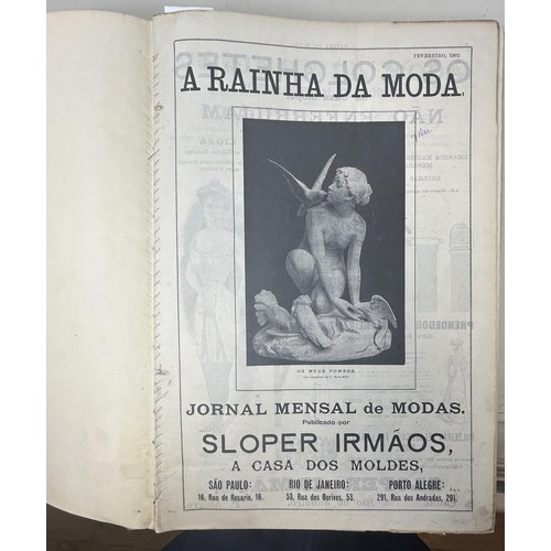 42 - The Gentlewoman,1893, binding poor, La Mode Illustree, 1874, some pages torn and creased, and A Rain... 