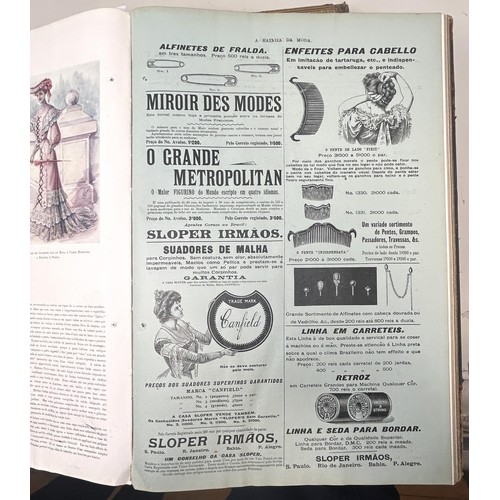 42 - The Gentlewoman,1893, binding poor, La Mode Illustree, 1874, some pages torn and creased, and A Rain... 