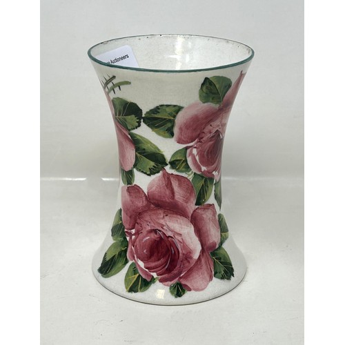 389 - A Wemyss rose pattern vase, 12 cm high