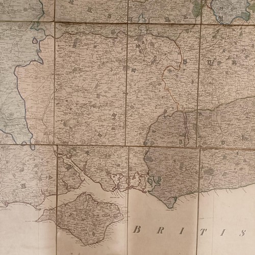 88 - M Phillips, The Grand Southern Tour Of England map, dated 1818