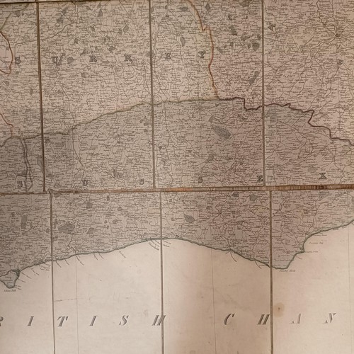 88 - M Phillips, The Grand Southern Tour Of England map, dated 1818