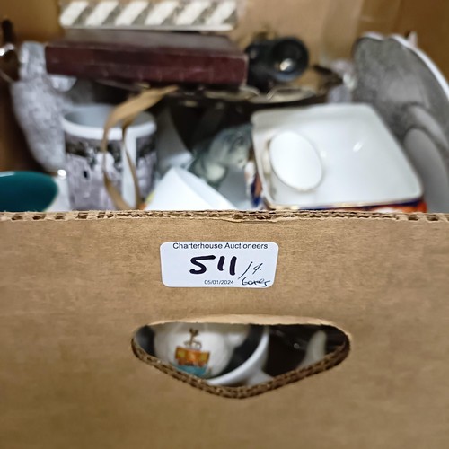 511 - Assorted ceramics (4 boxes)