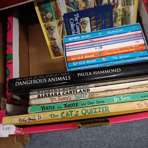 118 - Seuss (Dr), The Cats Quizzer, and assorted other books, comics and two family bibles (qty)