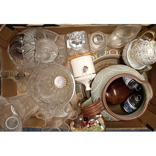 562 - Assorted ceramics and glassware (3 boxes)