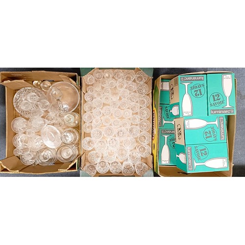 565 - Assorted glass (3 boxes)