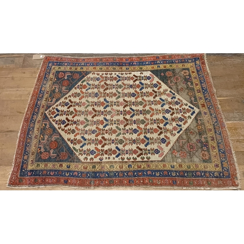 734 - A Persian type rug, 175 x 135 cm, a Chinese rug, 160 x 92 cm, and a Chinese carpet, 215 x 140 (3)