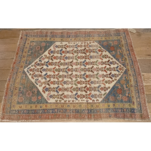 734 - A Persian type rug, 175 x 135 cm, a Chinese rug, 160 x 92 cm, and a Chinese carpet, 215 x 140 (3)