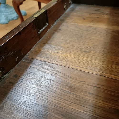 768 - A mahogany lowboy, with three drawers, on cabriole legs to pad feet, 69 cm wide