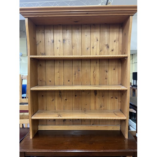 793 - An oak bureau bookcase, a pine chest, a corner cupboard, a faux log burner, a kitchen table, a red g... 