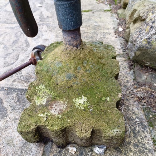 817 - A water pump on a concrete base, and another similar (2)