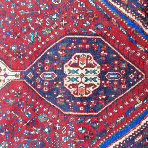 743 - A Persian blue ground carpet, 282 x 204  cm