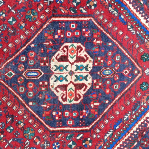 743 - A Persian blue ground carpet, 282 x 204  cm