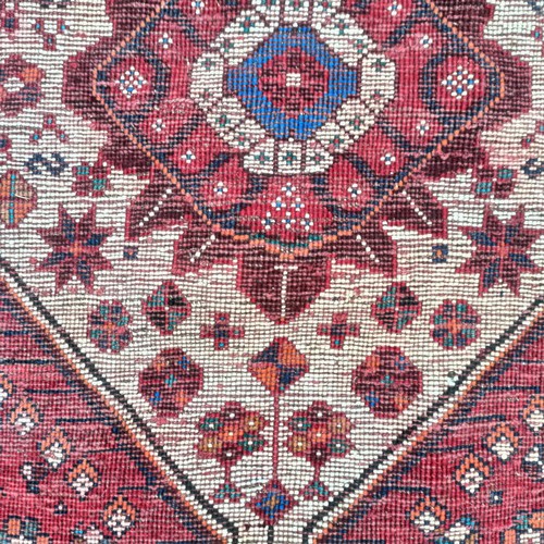 743 - A Persian blue ground carpet, 282 x 204  cm