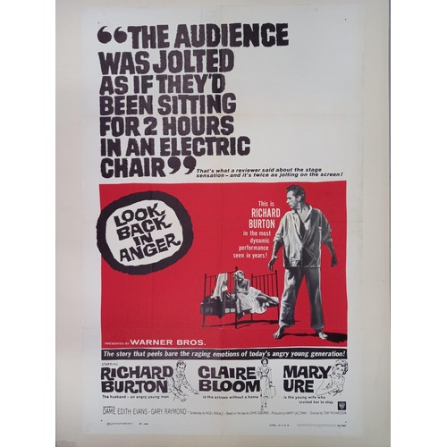 304 - Look Back In Anger, 1959, US One Sheet film poster, 68.6 x 104.0 cm