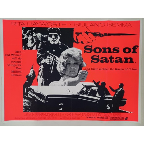 312 - Sons Of Satan, 1973, UK Quad film poster, 76.2 x 101.6 cm