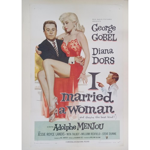 372 - I Married A Woman, 1958, US One Sheet film poster, 68.6 x 104.0 cm