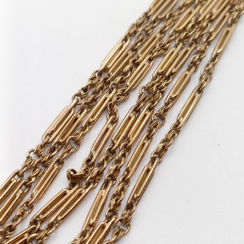 149 - A 9ct gold fancy link chain, 30 g