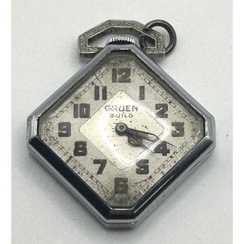 315 - An Art Deco Gruen Guild pendant watch