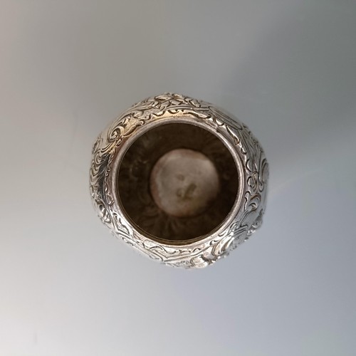 386 - A Continental silver caster, decorated portrait, with import marks, 6.3 ozt