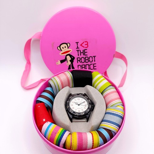 319 - A Quickchange cupcakes and cartwheels Citron watch, with ten different straps, and pink gift box