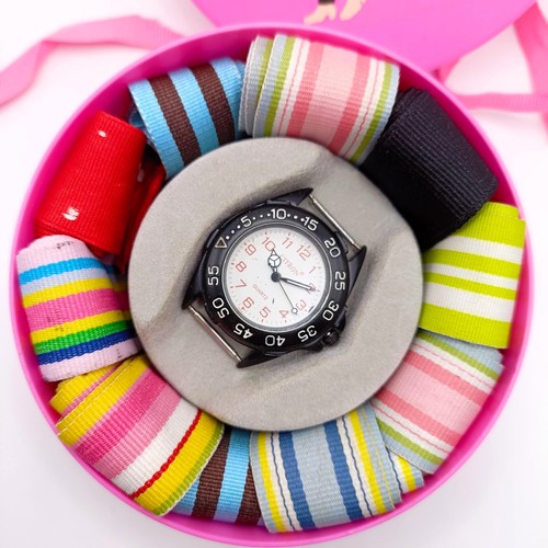 319 - A Quickchange cupcakes and cartwheels Citron watch, with ten different straps, and pink gift box