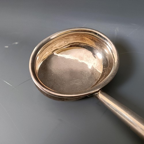 378 - A George III silver and turned wood toddy ladle, London 1803