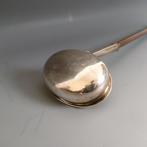 378 - A George III silver and turned wood toddy ladle, London 1803