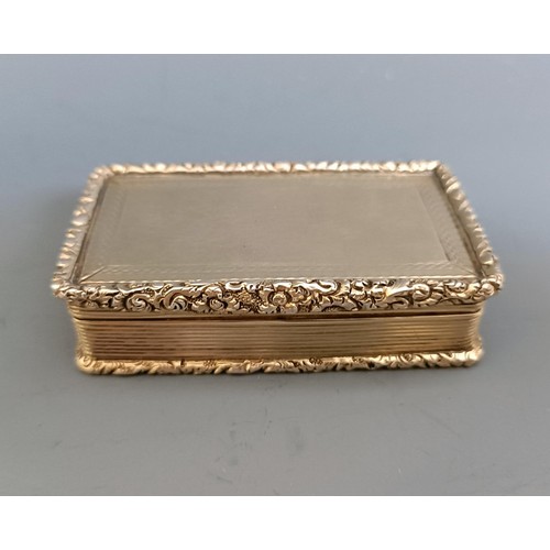 434 - A William IV silver snuff box, Birmingham 1836, 80 g