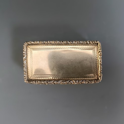 434 - A William IV silver snuff box, Birmingham 1836, 80 g