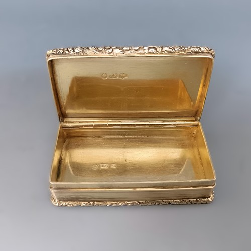 434 - A William IV silver snuff box, Birmingham 1836, 80 g