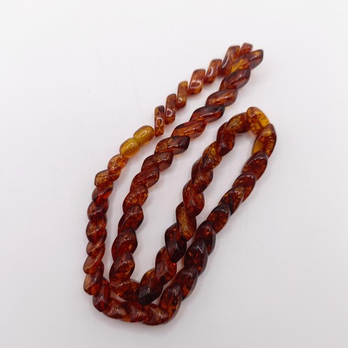 80 - An amber bead necklace
Provenance: Sold on behalf of the Tenovus Cancer Care Charity