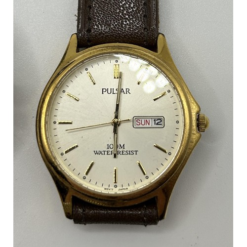 310 - A gentleman's Lorus wristwatch, and five others (6)