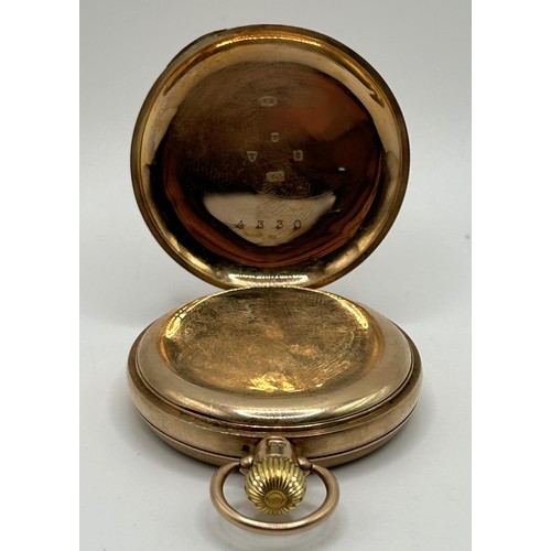 321 - A 9ct gold open face pocket watch