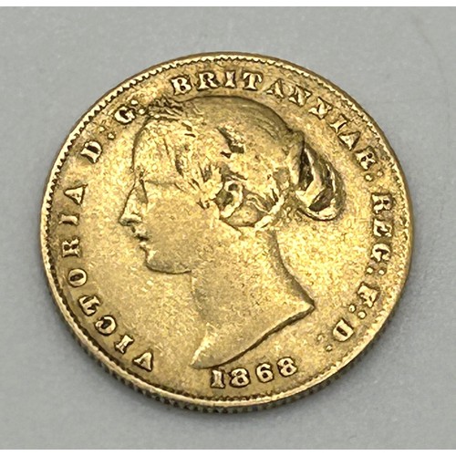 234 - A Victorian gold sovereign, 1868, Sydney Mint