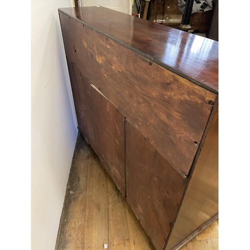 856 - A 19th century mahogany bureau, 120 cm wide