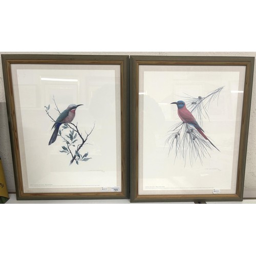 723 - A print of a bird, and another (2)