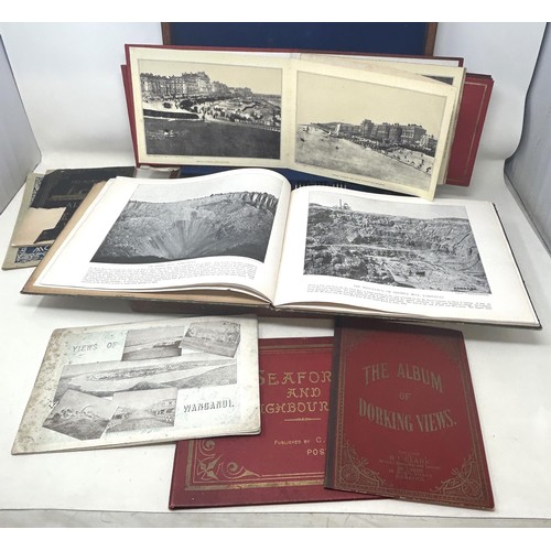 748 - A group of photographic view books, and a canteen of fish eaters