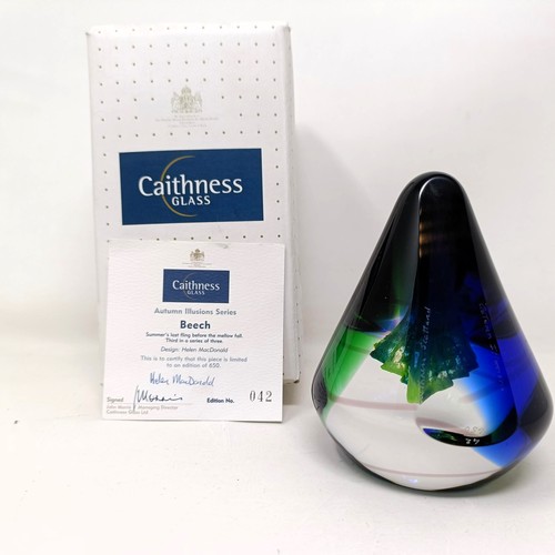 794 - A Caithness paperweight, by Helen McDonald, boxed