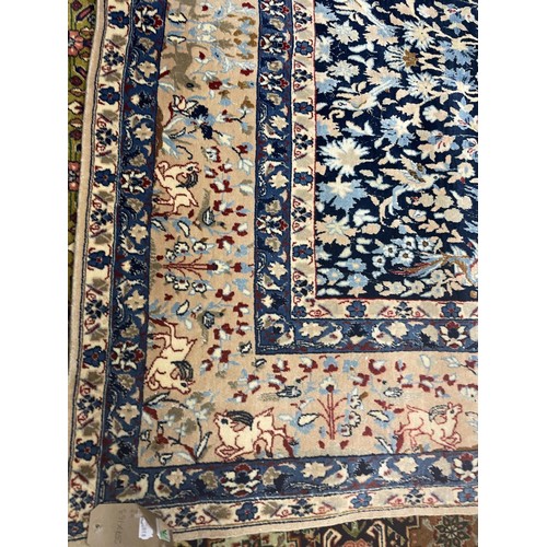 955 - A fine Persian handmade Nain rug, 257 x 163