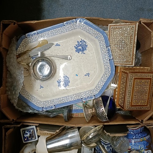 757 - Assorted ceramics and other items (4 boxes)