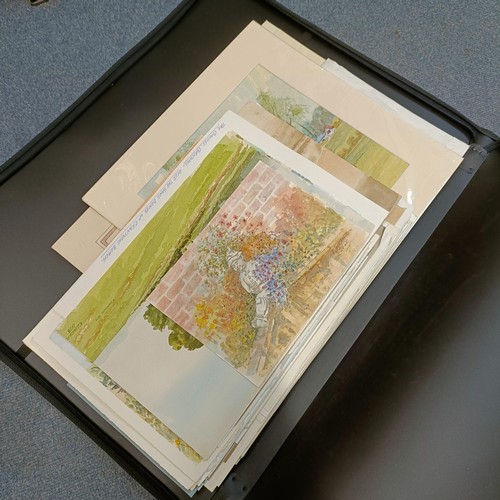 771 - Two portfolios of work from artist Ken Laurence, all unframed (2 folios)
Provenance: from the studio... 