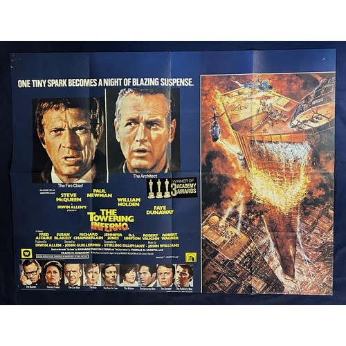 537 - The Towering Inferno, 1974, UK Quad film poster, size 40 x 30 inches