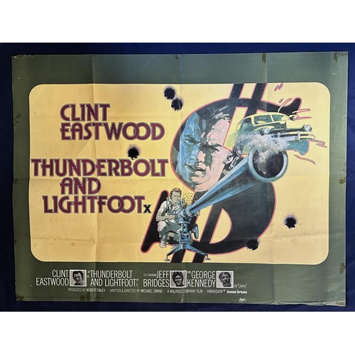 538 - Thunderbolt and Lightfoot, 1974, UK Quad film poster, size 40 x 30 inches