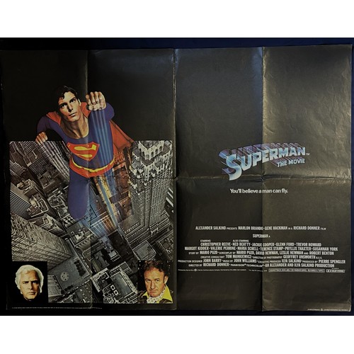 541 - Superman, 1978, UK Quad film poster, size 40 x 30 inches