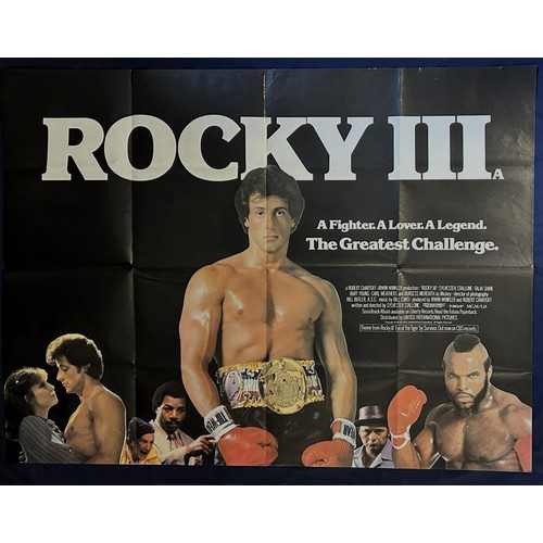 542 - Rocky III, 1982, UK Quad film poster, size 40 x 30 inches